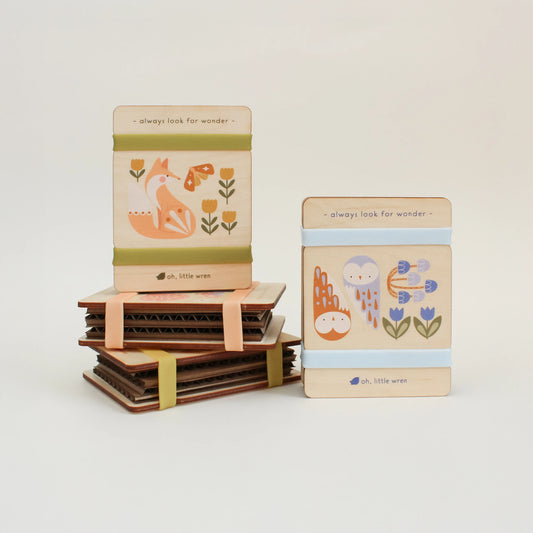 Little Nature Press - Portable Mini Wooden Flower + Leaf Press for Kids and More