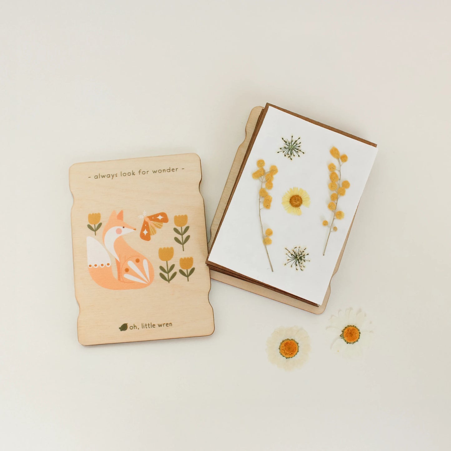 Little Nature Press - Portable Mini Wooden Flower + Leaf Press for Kids and More