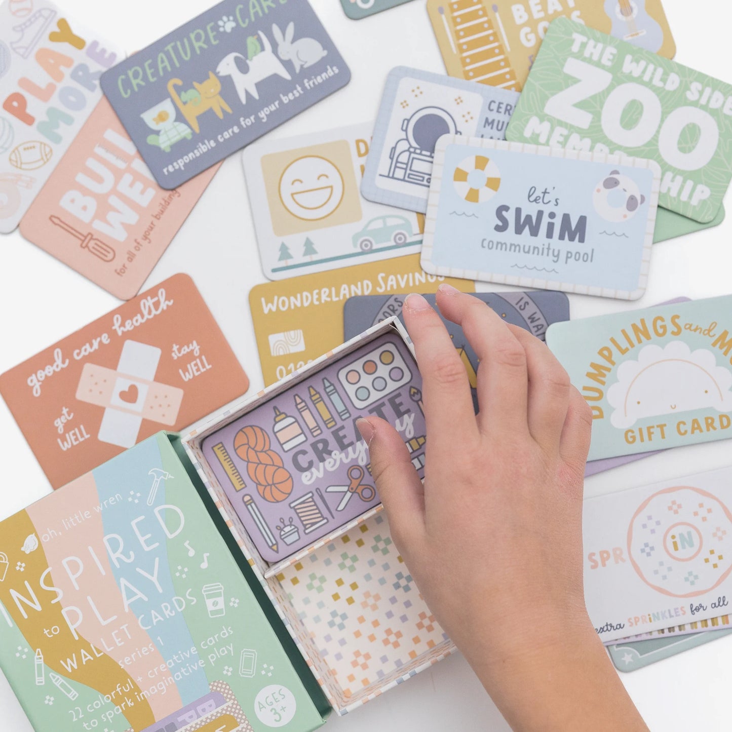 Wallet Pretend Play Cards Bundle for Kids - all 44 Cards