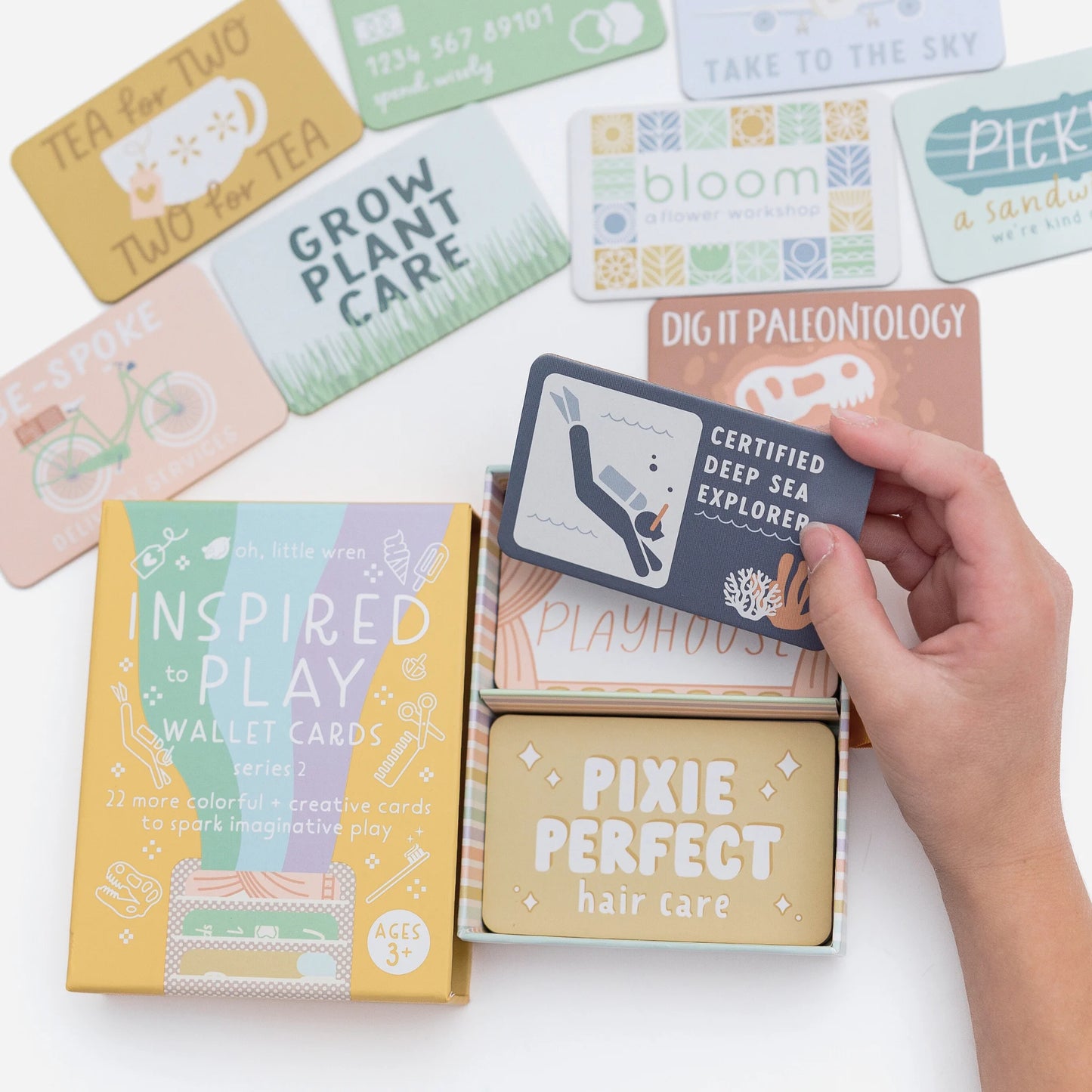 Wallet Pretend Play Cards Bundle for Kids - all 44 Cards
