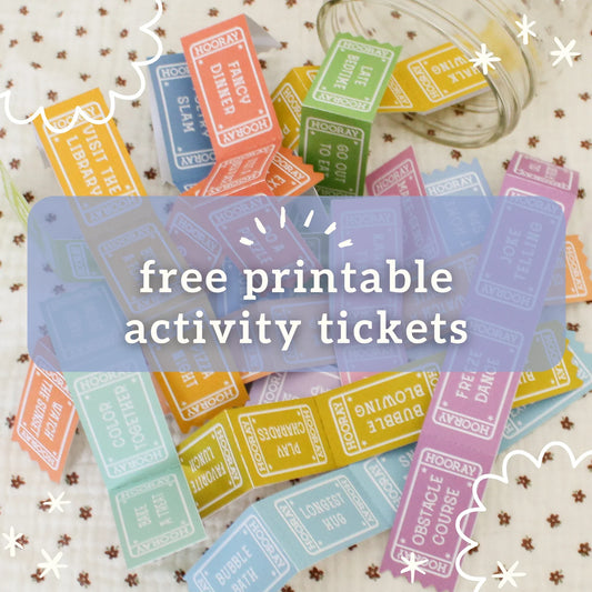 free printable activity tickets