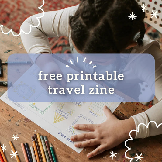 free printable travel zine: perfectly kid-made travel memories