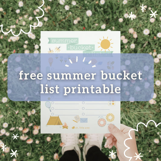 free summer bucket list printable: have a magical 90s summer