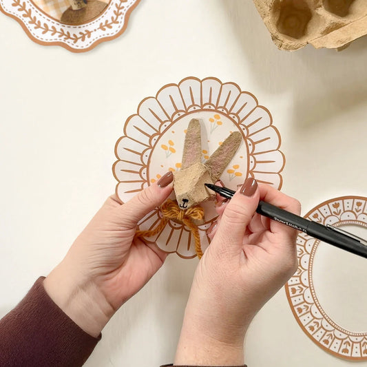 printable bunny portraits: a simple + charming easter craft for kids