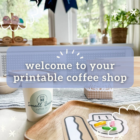 low-effort magic: the printable coffee shop your kids will love