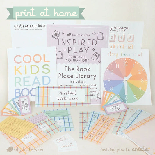 DIGITAL Library Pretend Play Printable Companion