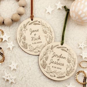 Woodland Personalized Our First Christmas Ornament