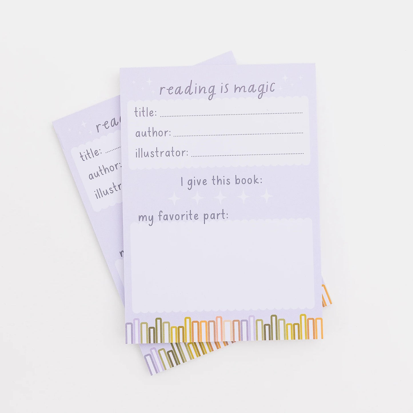 Library Book Pretend Play Notepad - Series 1, Inspired to Play