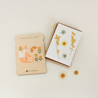 Little Nature Press - Portable Mini Wooden Flower + Leaf Press for Kids and More