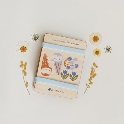 Little Nature Press - Portable Mini Wooden Flower + Leaf Press for Kids and More