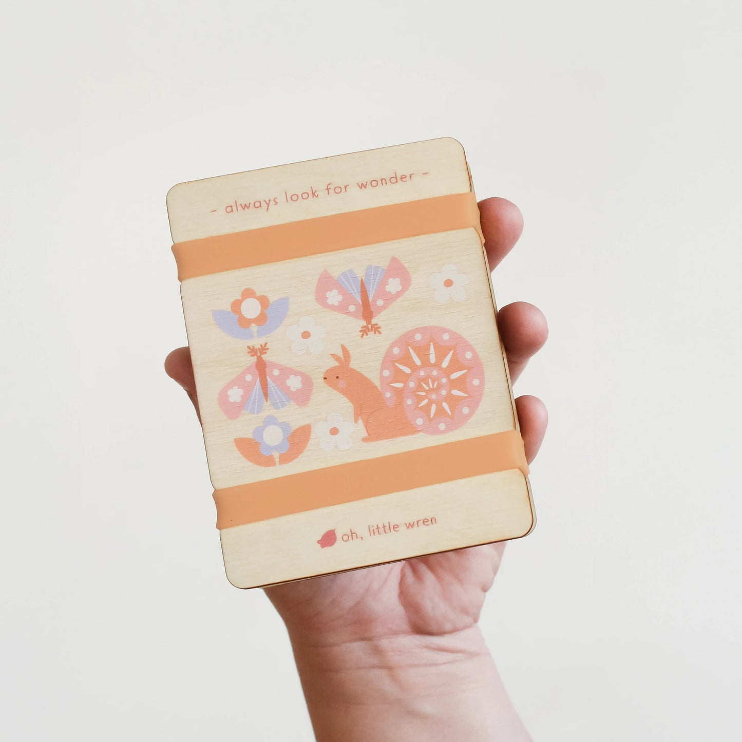 Squirrel + Moth Little Nature Press - Portable Mini Wooden Flower + Leaf Press for Kids and More