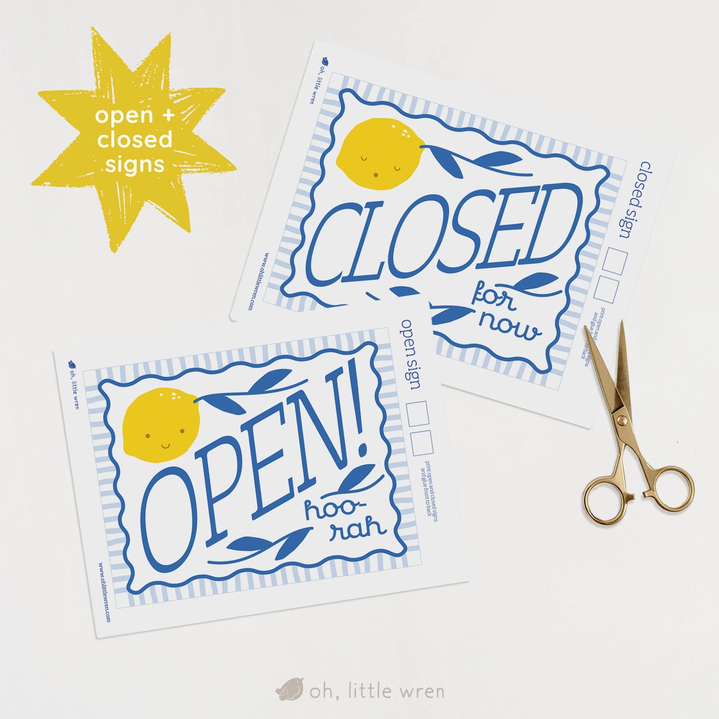 DIGITAL Lemonade Stand Pretend Play Printable Companion