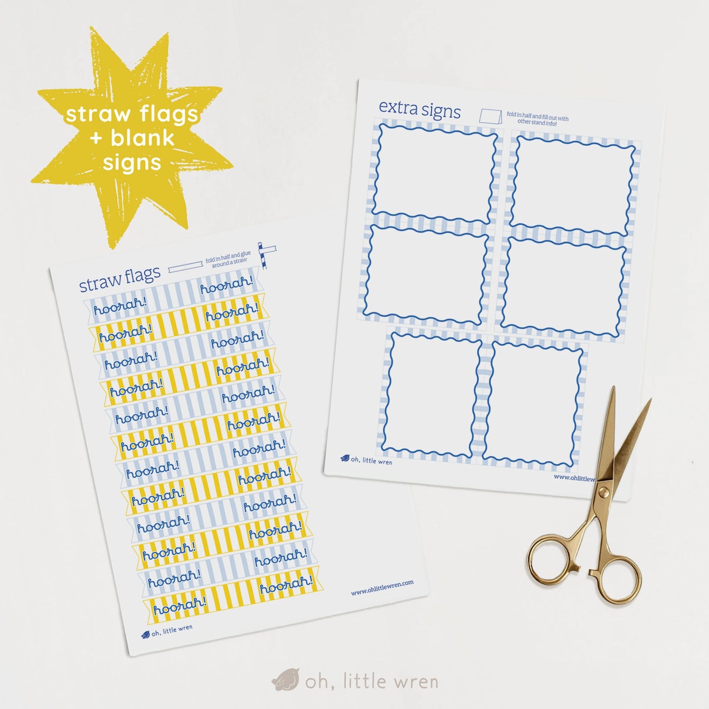 DIGITAL Lemonade Stand Pretend Play Printable Companion