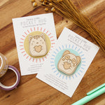 load image into gallery viewer, animal friend pocket hugs, wooden token
