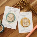 load image into gallery viewer, animal friend pocket hugs, wooden token
