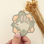 load image into gallery viewer, raccoon and mushrooms, series 4 vinyl sticker
