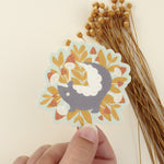 load image into gallery viewer, skunk and mushrooms, series 4 vinyl sticker
