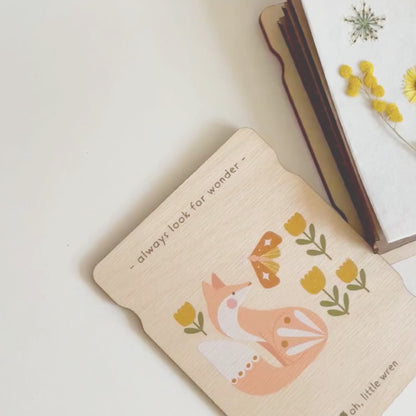 Little Nature Press - Portable Mini Wooden Flower + Leaf Press for Kids and More