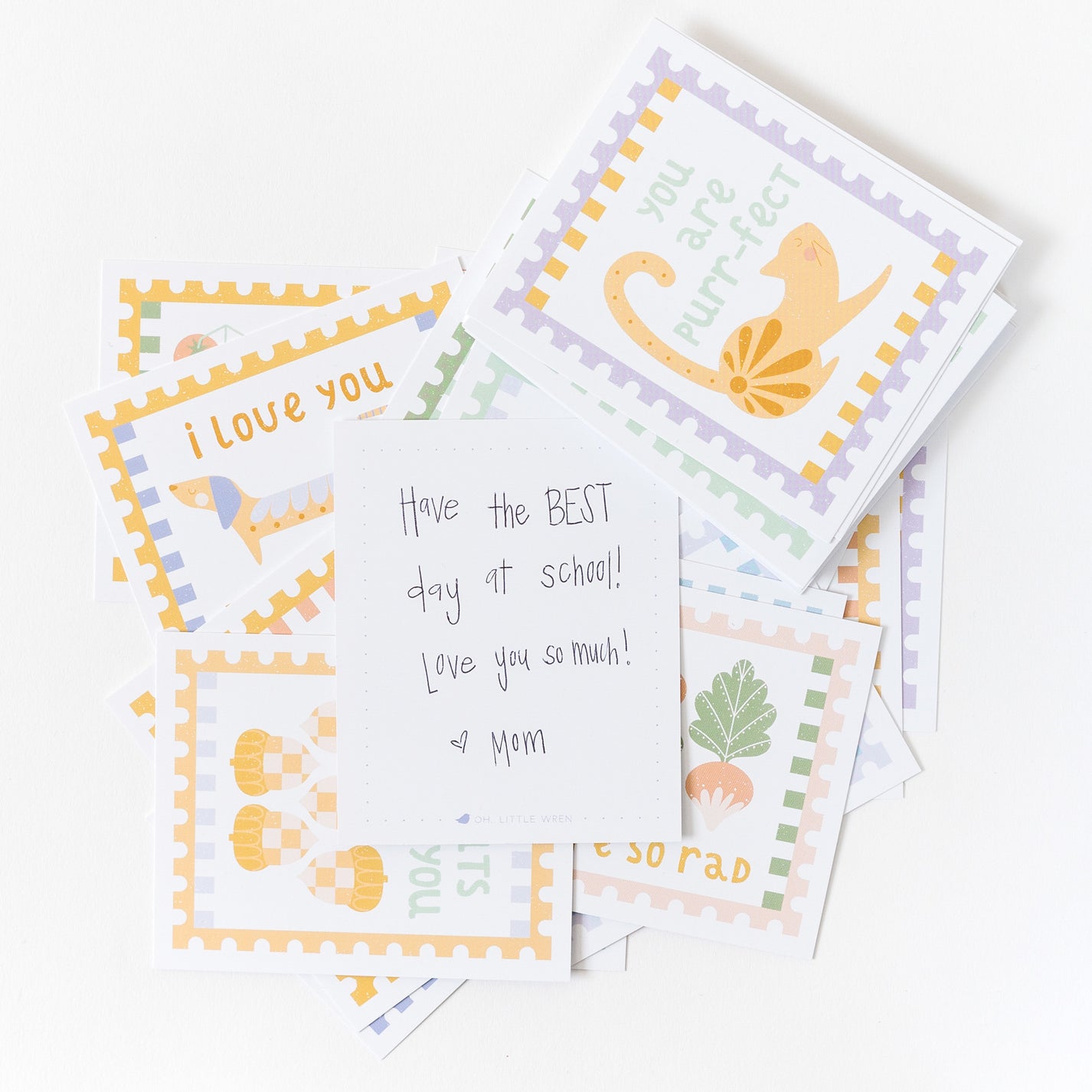 punny valentine + lunchbox note cards – pack of 20 funny animal pun ca ...