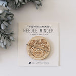 load image into gallery viewer, forest snail wooden needle minder
