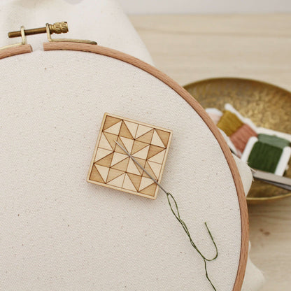 quilt block wooden needle minder, multiple options