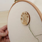 load image into gallery viewer, forest fox wooden needle minder
