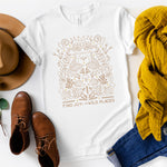 load image into gallery viewer, adult uni-sex shirt, find joy in the wild places, white
