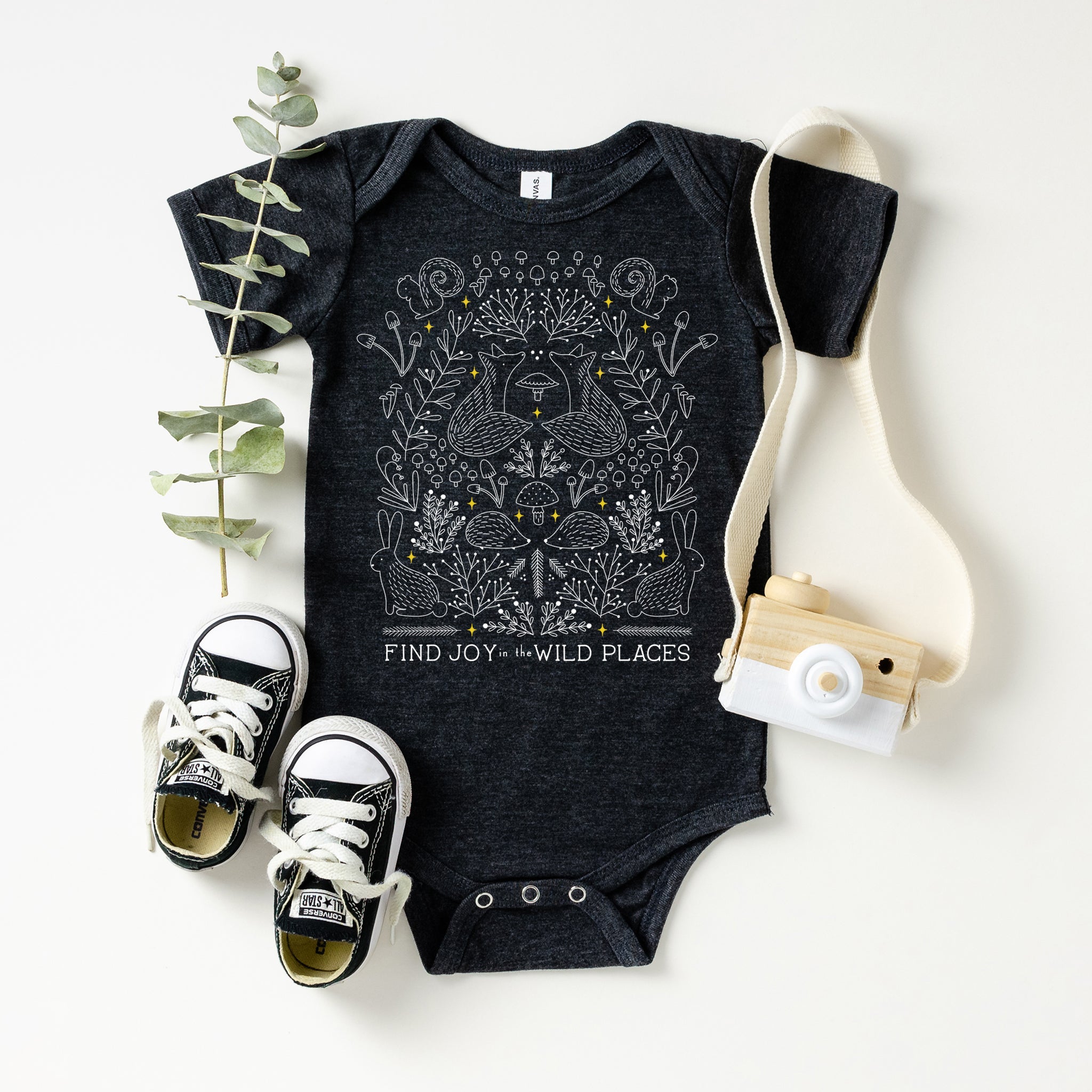 baby one piece, find joy in the wild places, dark