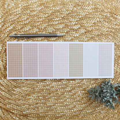 FLAWED Grid-Lined Notepads - Rainbow or Boho