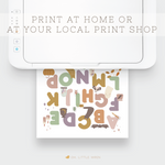 load image into gallery viewer, DIGITAL halloween themed alphabet printable poster
