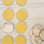 load image into gallery viewer, wooden faces matching game, 40 pieces
