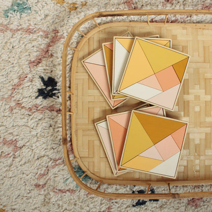 traveling tangrams in citrus, a take with you toy