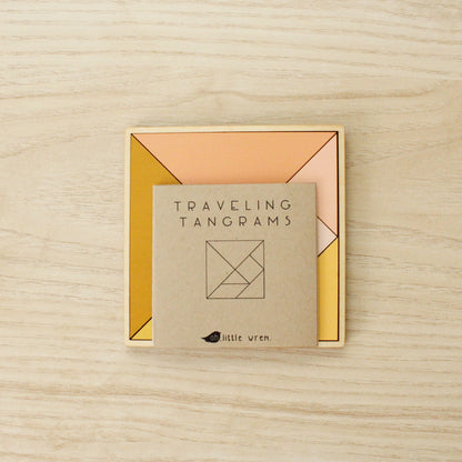 traveling tangrams in citrus, a take with you toy
