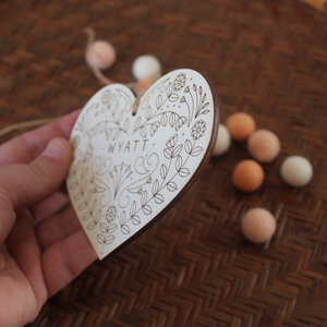 personalized valentines wooden name tags