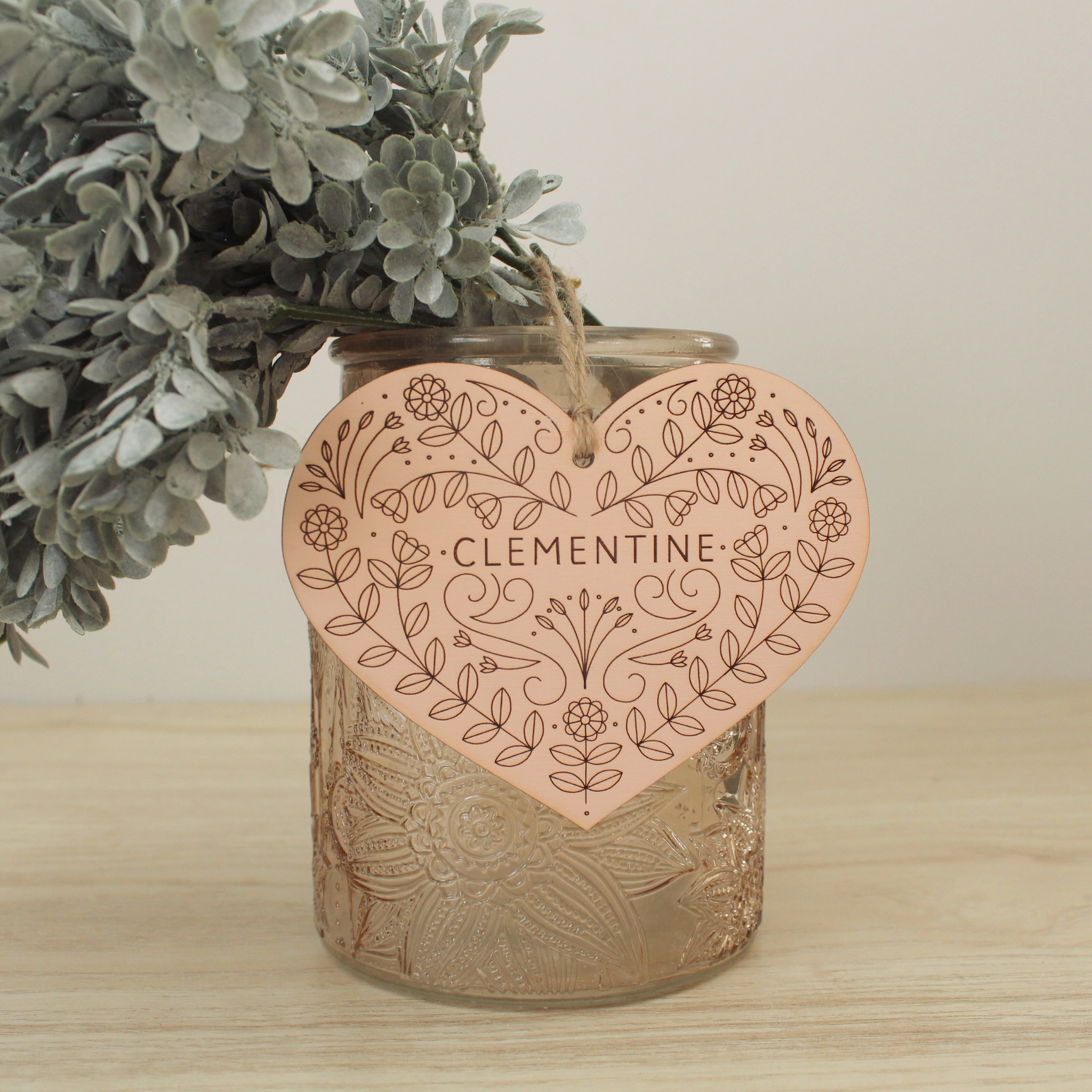 personalized valentines wooden name tags