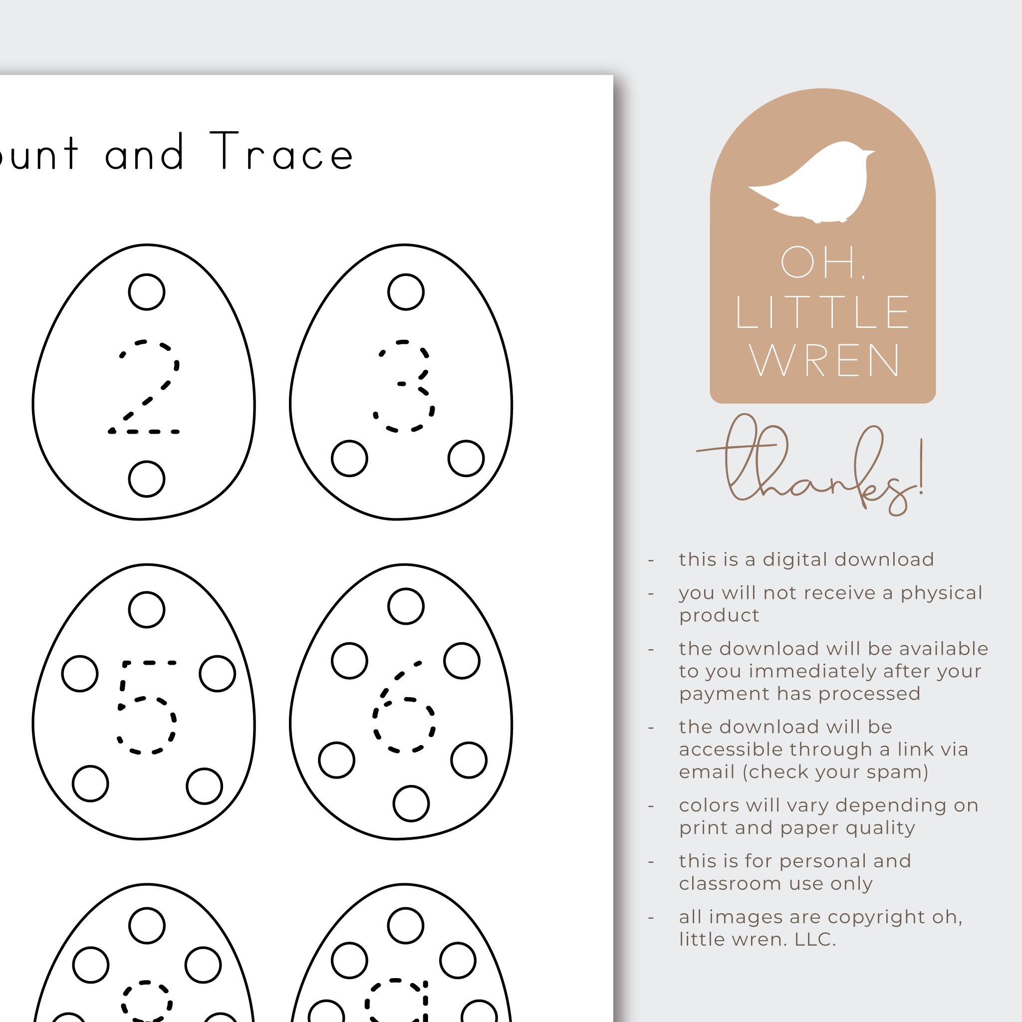 printable preschool activity worksheets with and easter and spring theme. perfect for homeschool and preschool morning work.