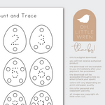 load image into gallery viewer, printable preschool activity worksheets with and easter and spring theme. perfect for homeschool and preschool morning work.
