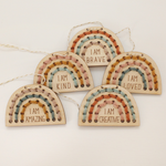 load image into gallery viewer, rainbow positivity garland diy stitching kit
